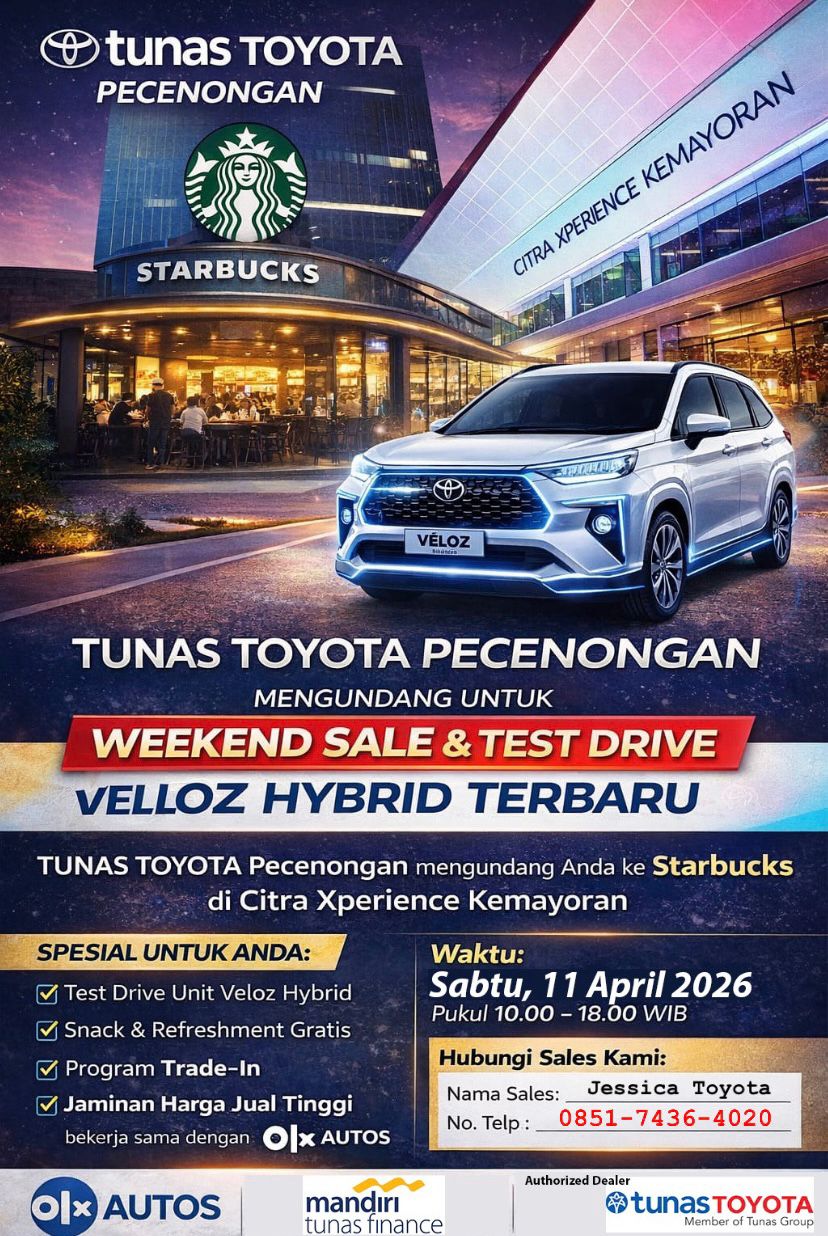 Promo Mobil Toyota Jakarta | Dealer Tunas Toyota Pecenongan Jakarta